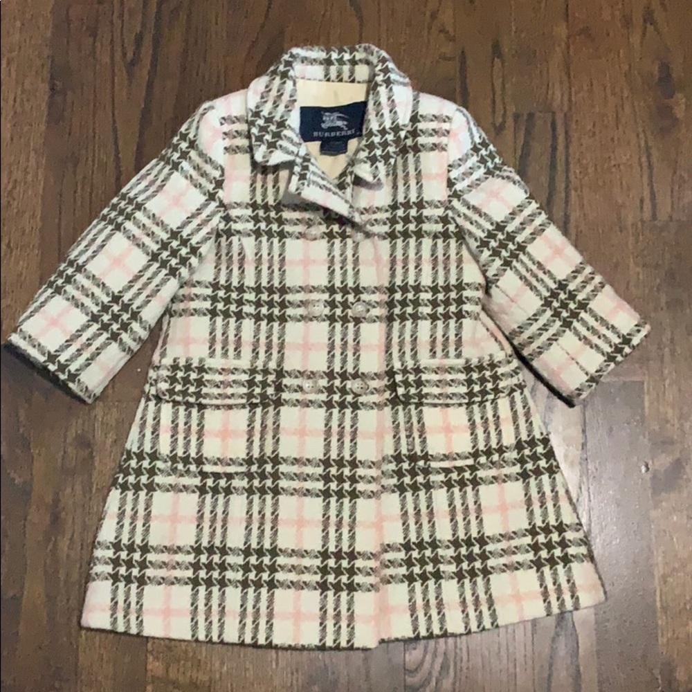 Authentic Burberry Kids Wool Pea Coat